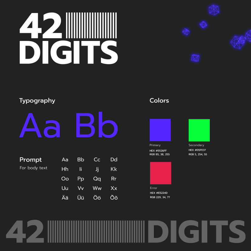 Portfolio project 03 - 42digits